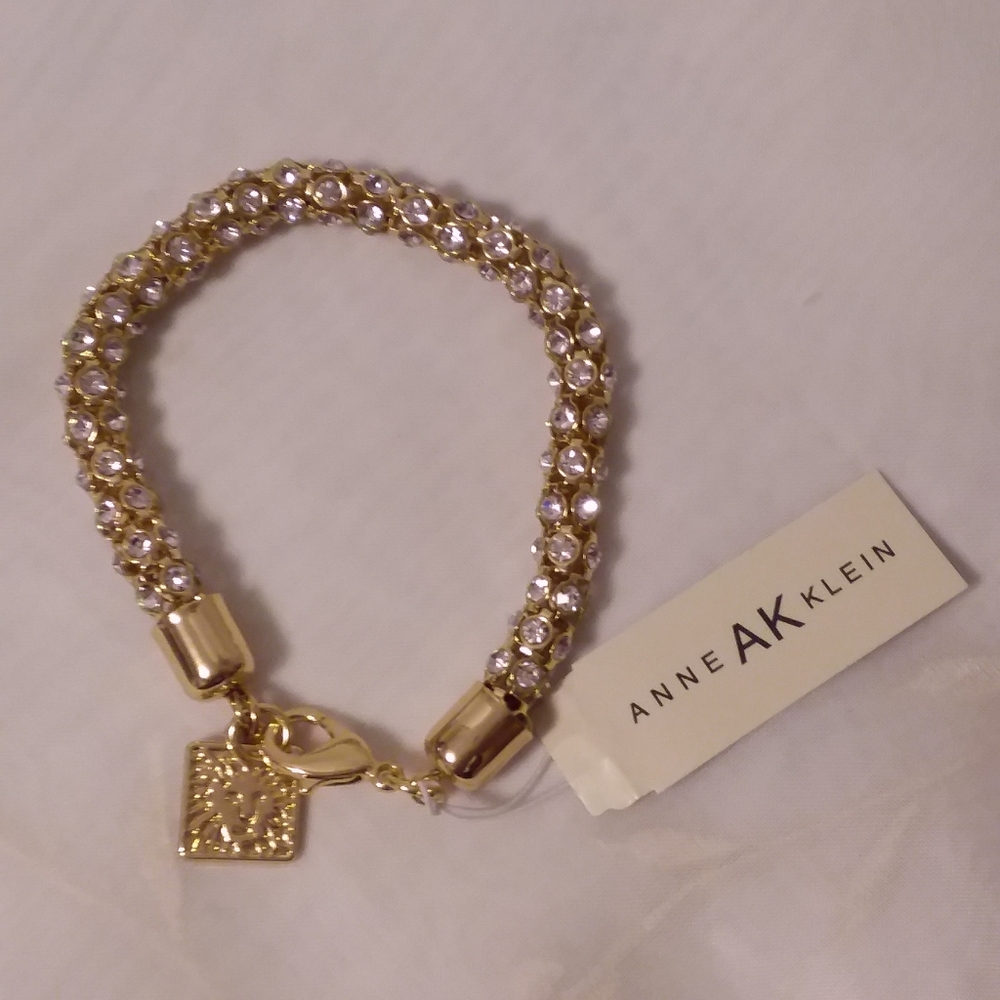 Clear Rhinestones Bracelet Anne Klein